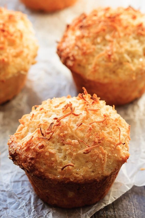 Lemon Coconut Muffins Recipe - Bake.Eat.Repeat. | Recipe in 2023 | Coconut  muffin recipes, Coconut muffins, Lemon recipes