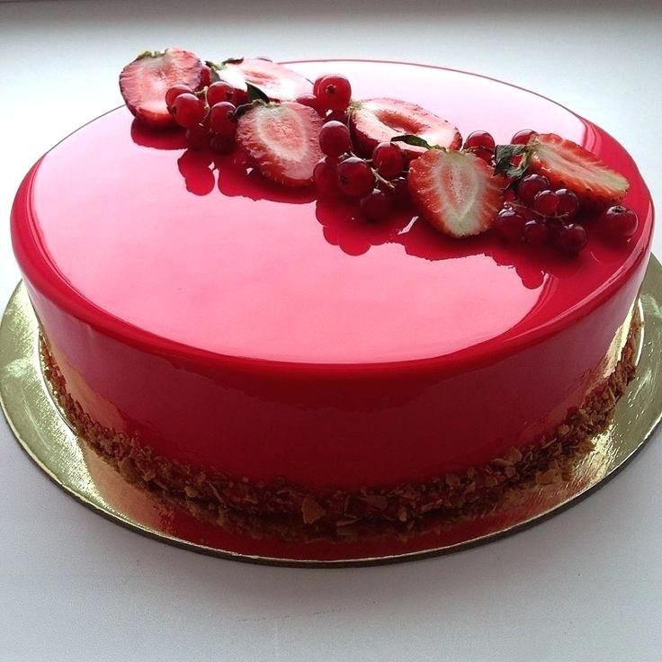 List 95+ Pictures Strawberry Mousse Cake With Mirror Glaze Recipe Excellent
