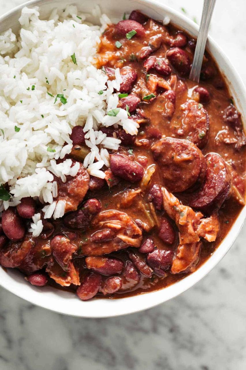 Red Beans and Rice - Cafe Delites