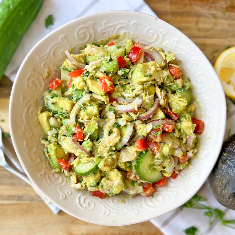 HEALTHY Tuna & Avocado Salad | Easy & Refreshing 10 Minute Recipe