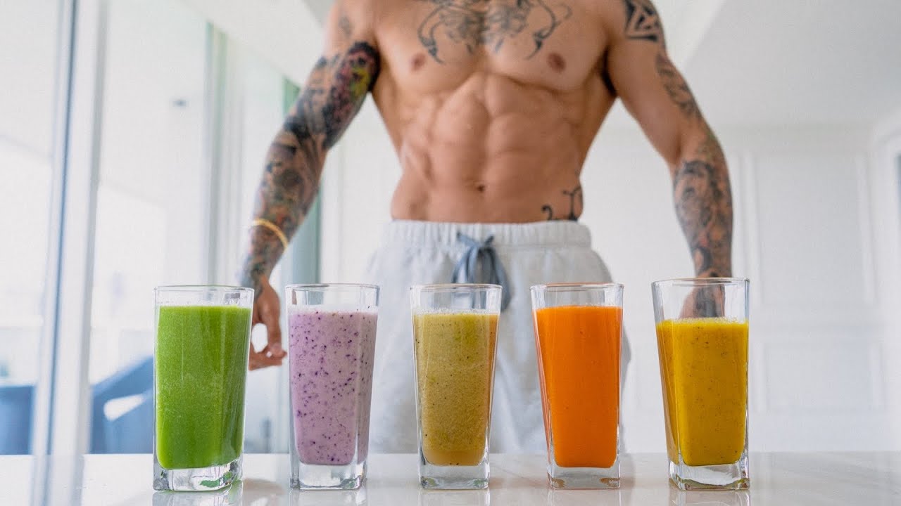 5 Healthy Smoothies | Shredded + Muscle - YouTube