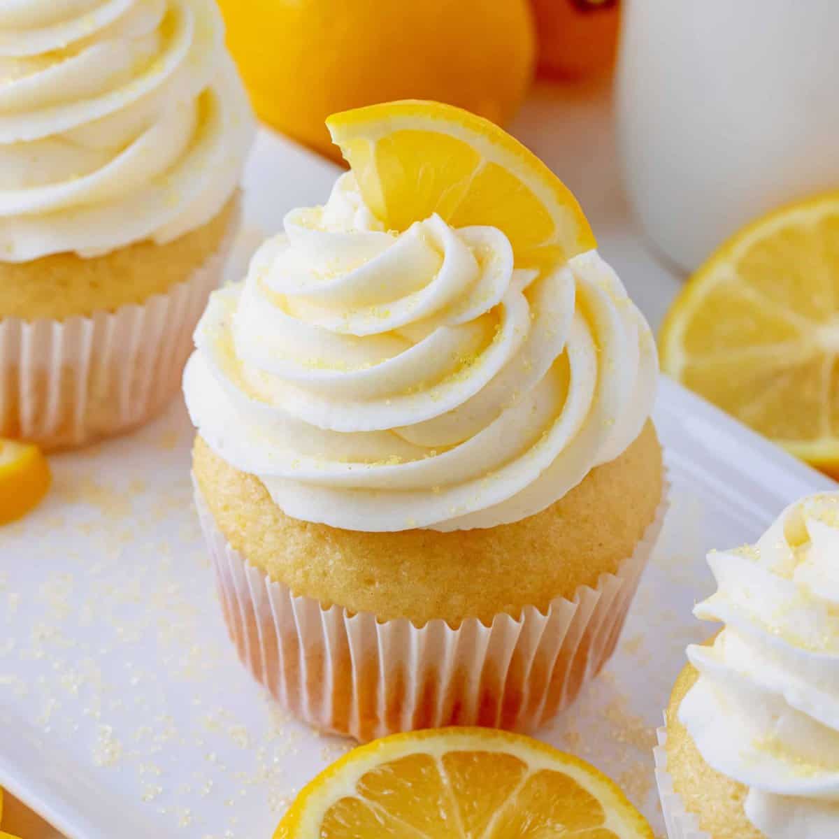 Homemade Lemon Cupcakes - The Country Cook